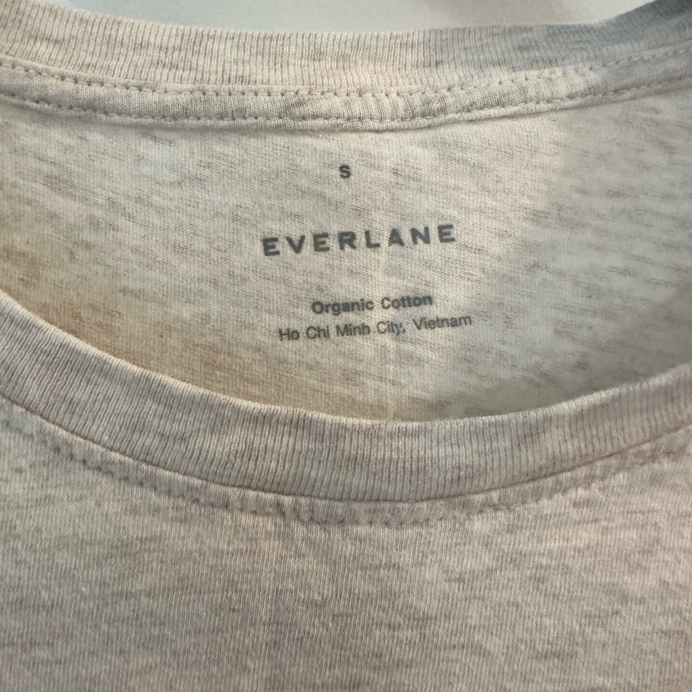 Everlane Organic Cotton Cream Tee